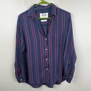 Grayson The Hero Shirt Womens 3/ US M Striped Button Down Casual Relaxed Fit
